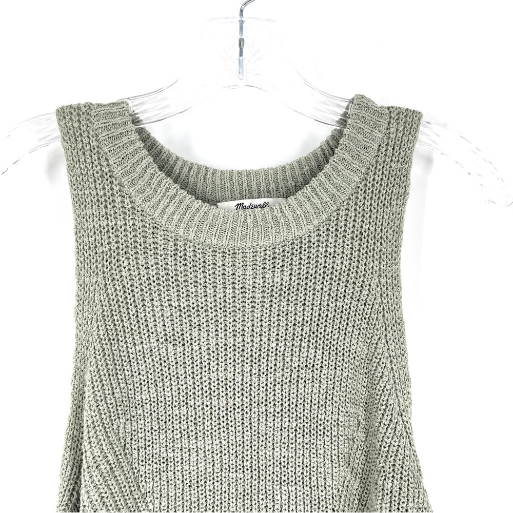 Madewell Sweater Vest Tank Knit Top Mint Green Size M - Picture 4 of 7